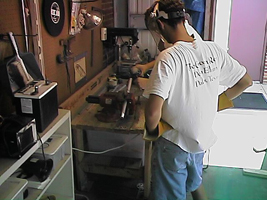 Working in the Solar Shed